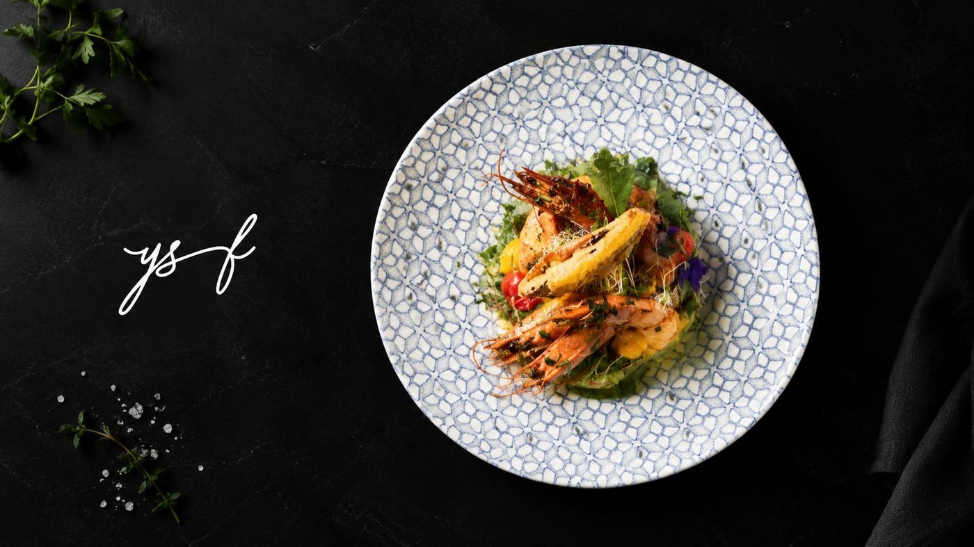 Gambas & jardin croquant
